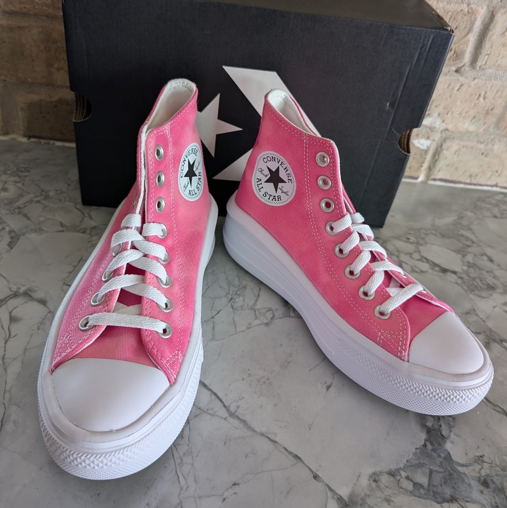 Converse Girls Pink Platform Sneakers